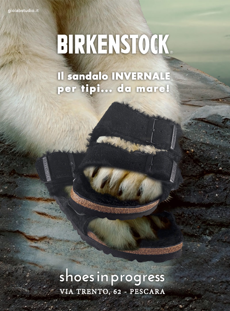 Concept campagna affissione Birkenstock Abruzzo Giolab studio